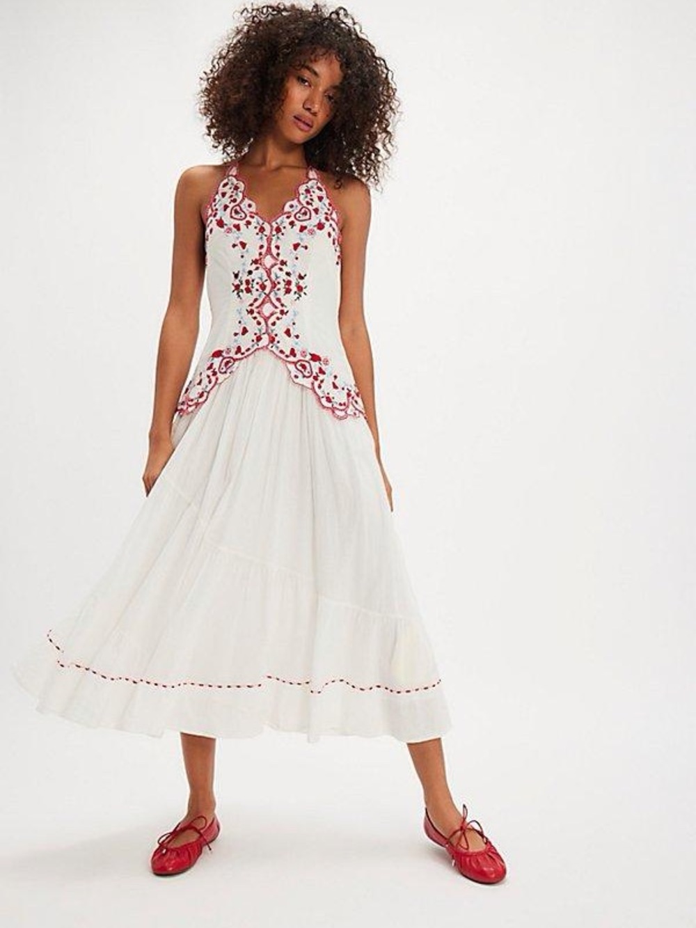 Free People Valencia Embroidered Maxi Dress • $268 • NWOT Small, Medium, Large